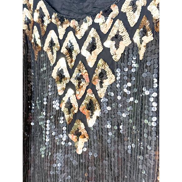 Vintage Jean for Joseph Le Bon Silk Sequin Top - Picture 2 of 5